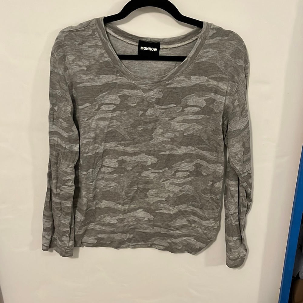Monrow Camo long sleeve